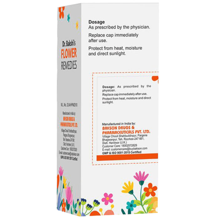 Bakson's Homeopathy Dr. Bakshi Flower Remedies Aspen 6