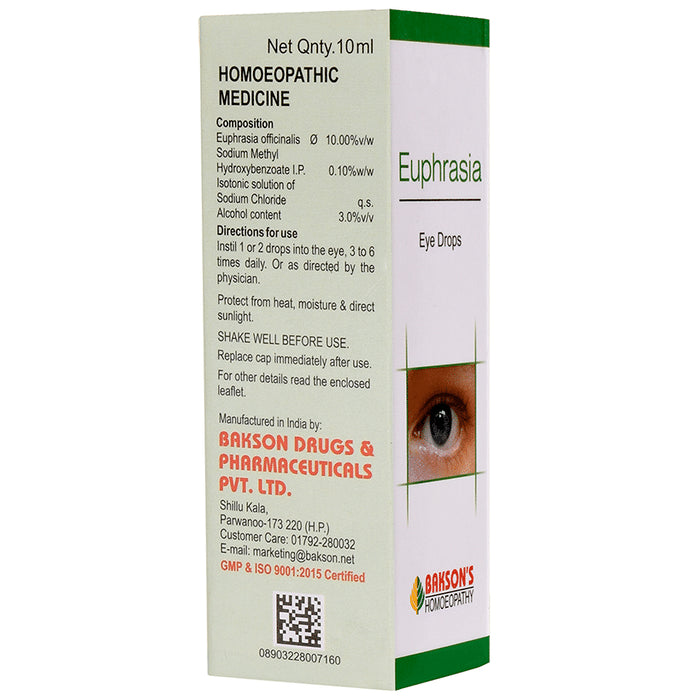 Bakson's Homeopathy Euphrasia Eye Drop