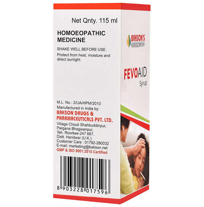Bakson's Homeopathy Fevo Aid Syrup