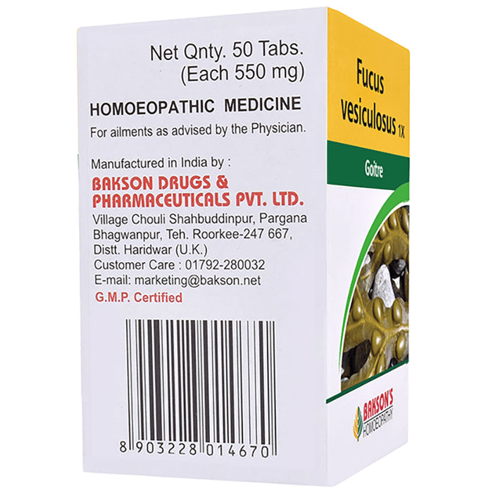 Bakson's Homeopathy Fucus Vesiculosus 1X