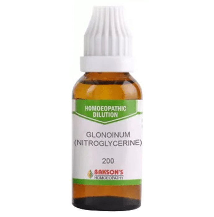 Bakson's Homeopathy Glonoinum (Nitroglycerine) Dilution 200