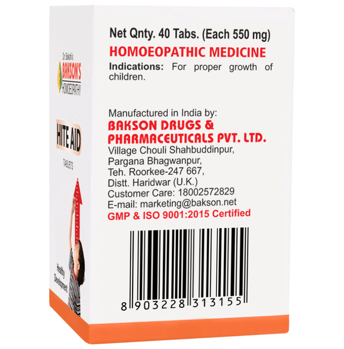 Bakson's Homeopathy Hite Aid Tablet