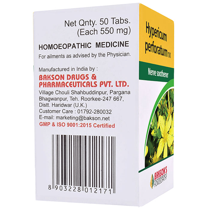 Bakson's Homeopathy Hypericum Perforatum 1X