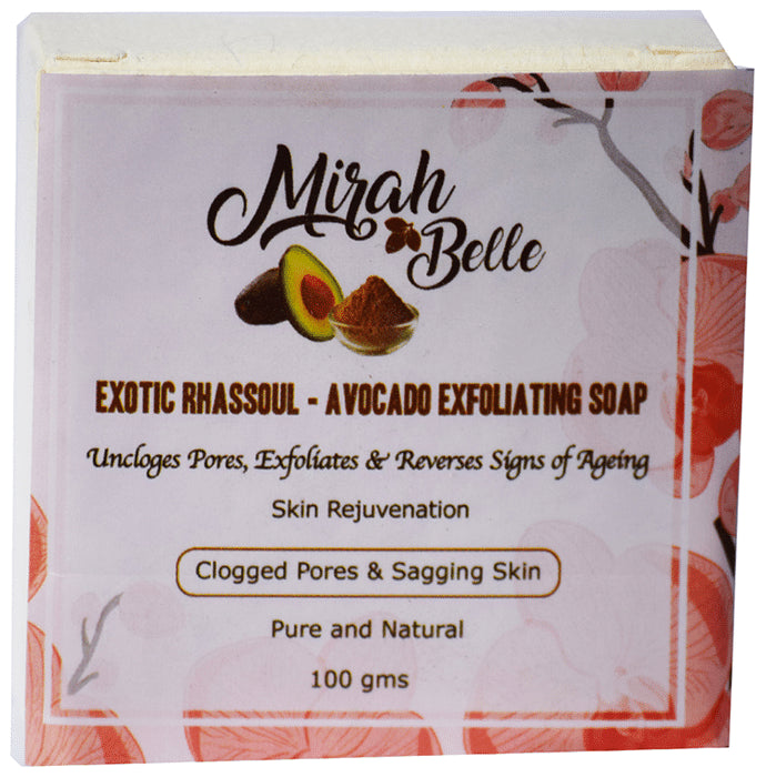 Mirah Belle Exotic Rhassoul Avocado Exfoliating Soap - Classic Derma