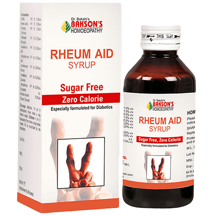 Bakson's Homeopathy Rheum Aid Syrup Sugar Free