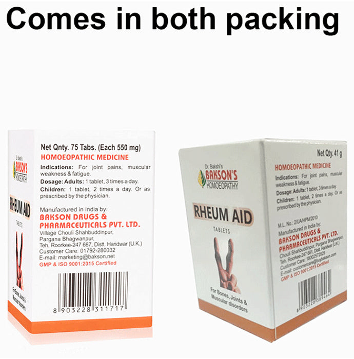 Bakson's Homeopathy Rheum Aid Tablet