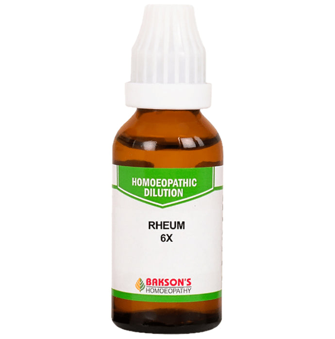 Bakson's Homeopathy Rheum Dilution 6X