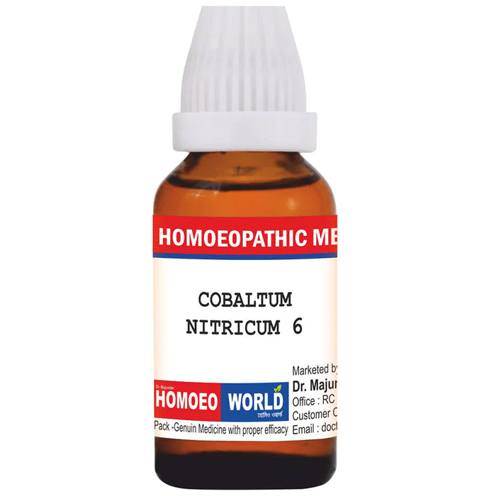 Dr. Majumder Homeo World Cobaltum Nitricum Dilution(30ml Each) 6 CH - Classic Derma