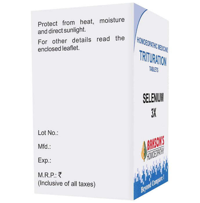Bakson's Homeopathy Selenium Trituration Tablet 3X