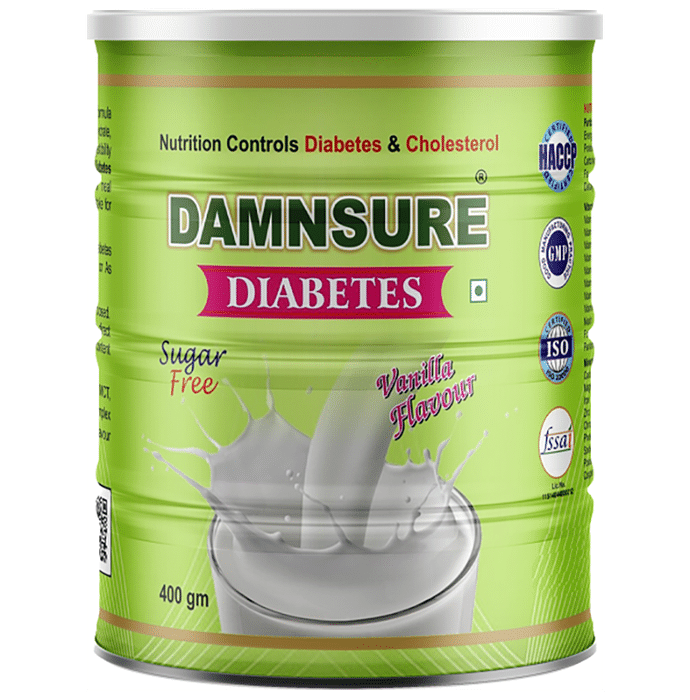 Wellknown Healthcare Damnsure Diabetes Powder Vanilla Sugar Free - Classic Derma