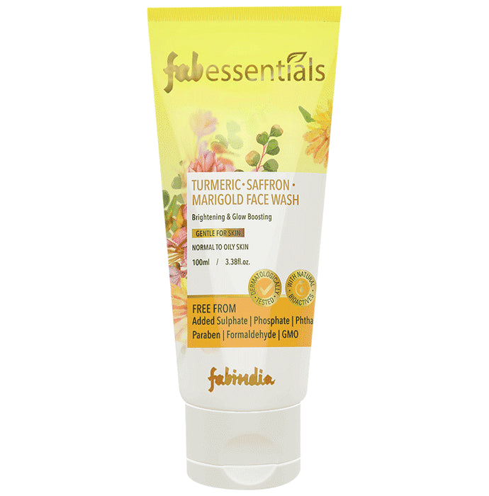 Fabessentials Turmeric, Saffron and Marigold Face Wash - Classic Derma