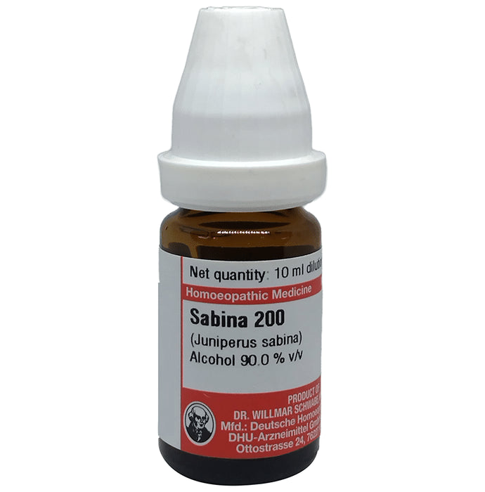 Dr Willmar Schwabe Germany Sabina (Juniperus Sabina) Dilution 200 - Classic Derma