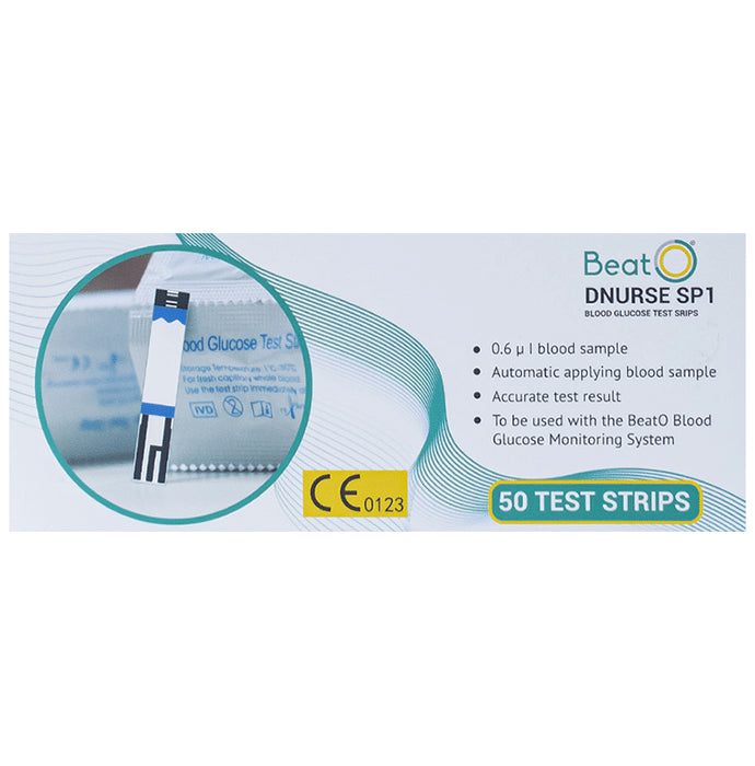 BeatO DNurse SP1 Blood Glucose Test Strip (50 Each) - Classic Derma