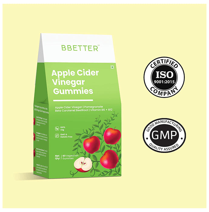 BBetter Apple Cider Vinegar Vegetarian Gummies