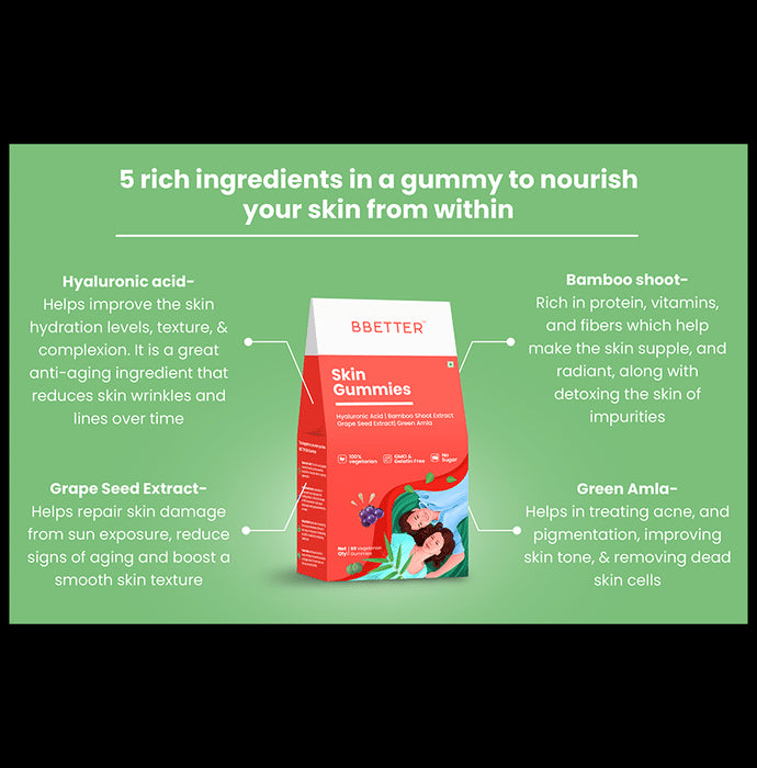 BBetter Skin Vegetarian Gummies