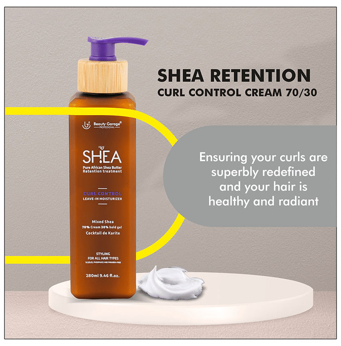 Beauty Garage Shea Curl Control Leave In Moisturizer 70% Cream 30% Hold