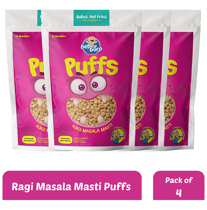 Bebe Burp Puffs (35gm Each) Ragi Masala Masti