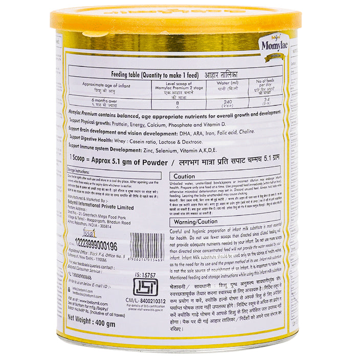 Bebymil Momylac Premium Infant Formula Powder Stage 2