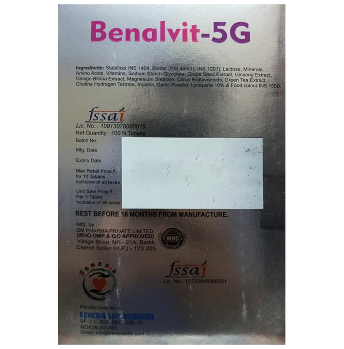 Benalvit 5G Tablet