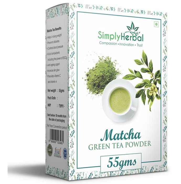 Simply Herbal Matcha Green Tea Powder - Classic Derma