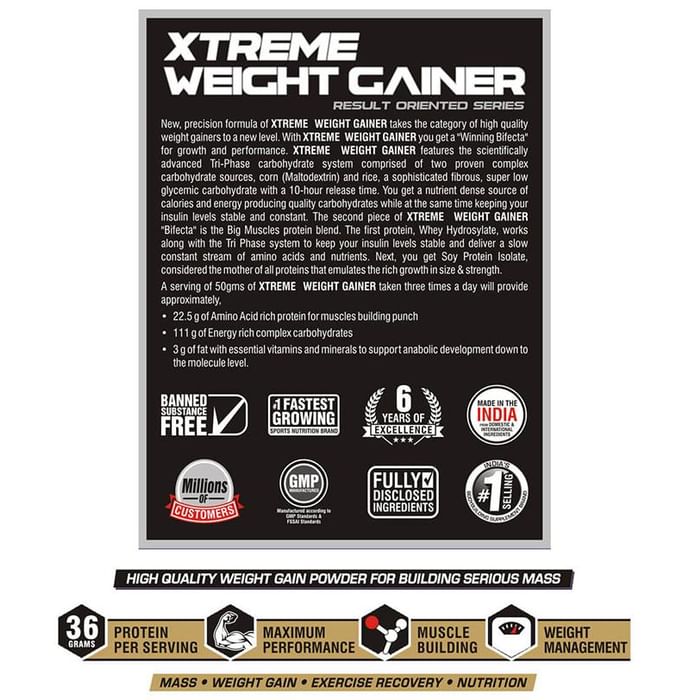 Big Muscles Xtreme Weight Gainer Cookies & Cream