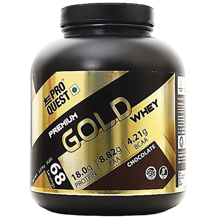 Pro Quest Premium Gold Whey Protein Powder Chocolate - Classic Derma