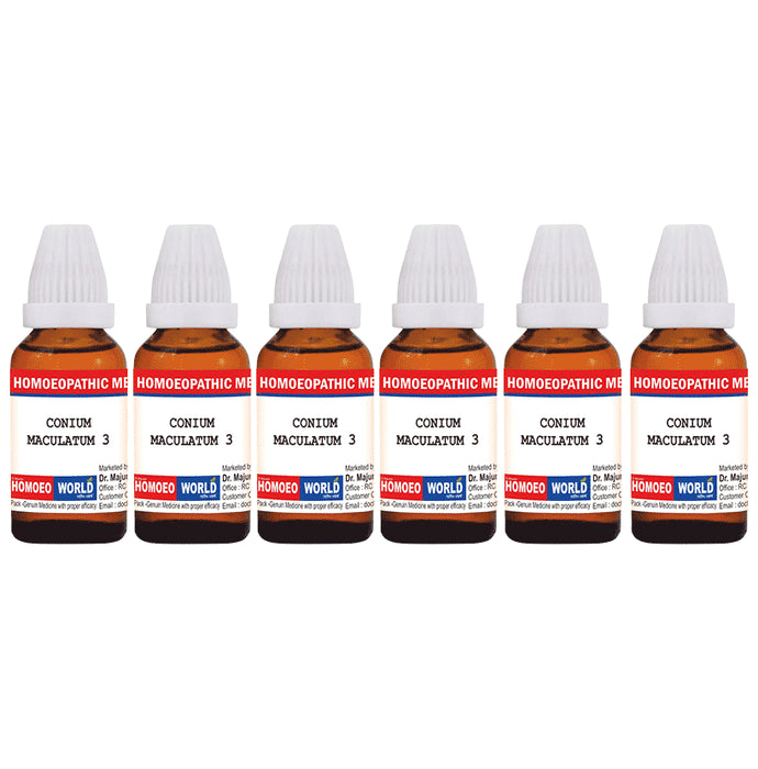 Dr. Majumder Homeo World Conium Maculatum Dilution(30ml Each) 3 CH - Classic Derma