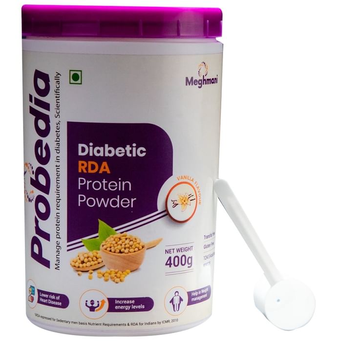 Probedia Diabetic RDA Protein for Heart Health, Energy & Weight Management | Flavour Powder Vanilla - Classic Derma