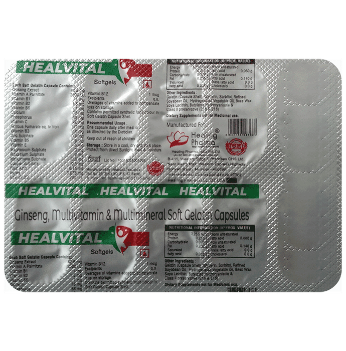 Healing Pharma Healvital Soft Gelatin Capsule