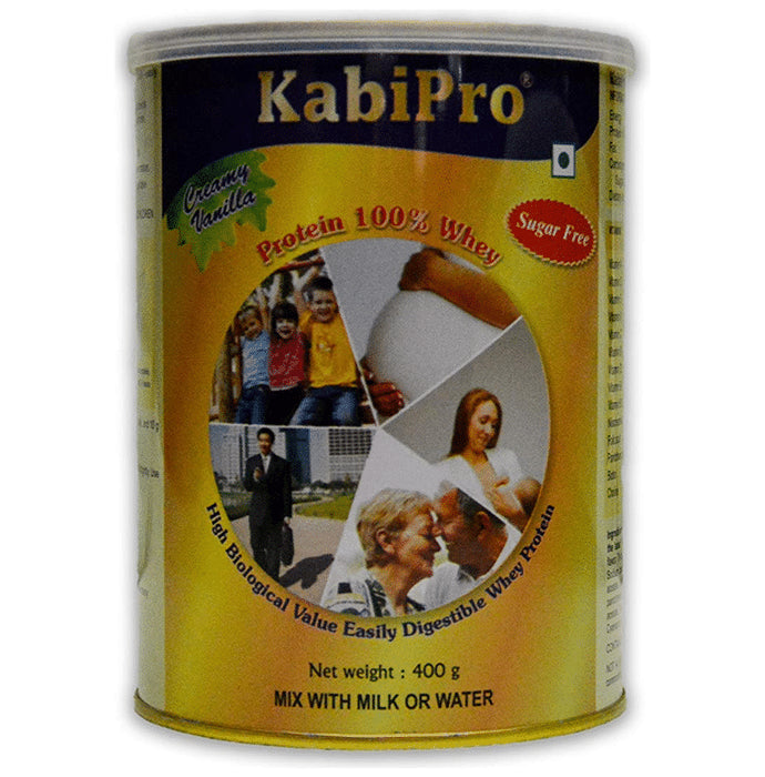 Kabipro 100% Whey Protein with Added Nutrients for Immune Support | Flavour Powder Vanilla Sugar Free - Classic Derma