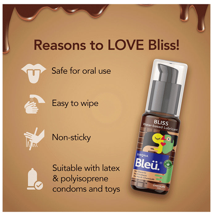 Sirona Bleu Water Based Lubricant Natural Chocolate