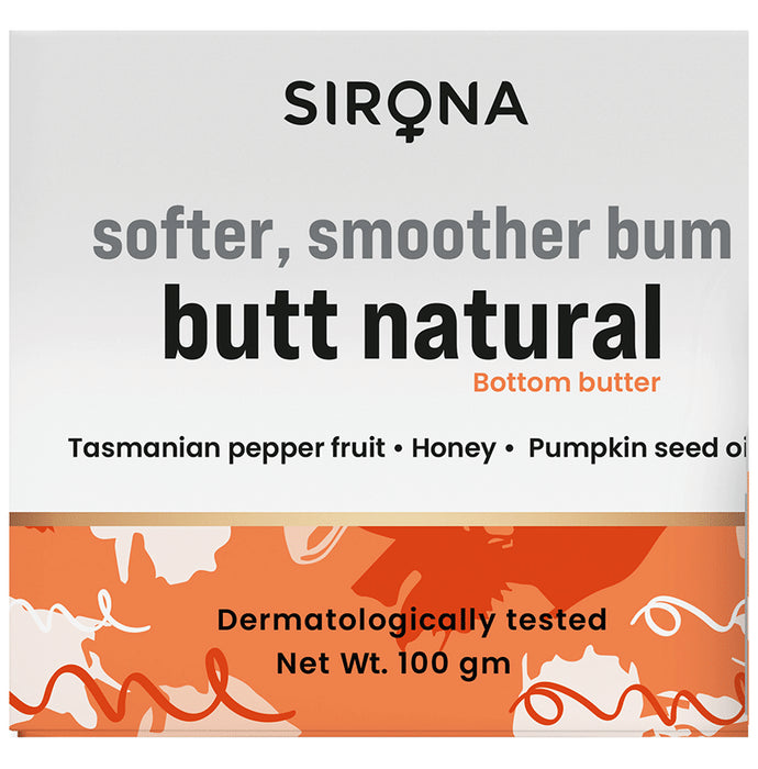 Sirona Natural Back and Bum Cream for Women - Classic Derma