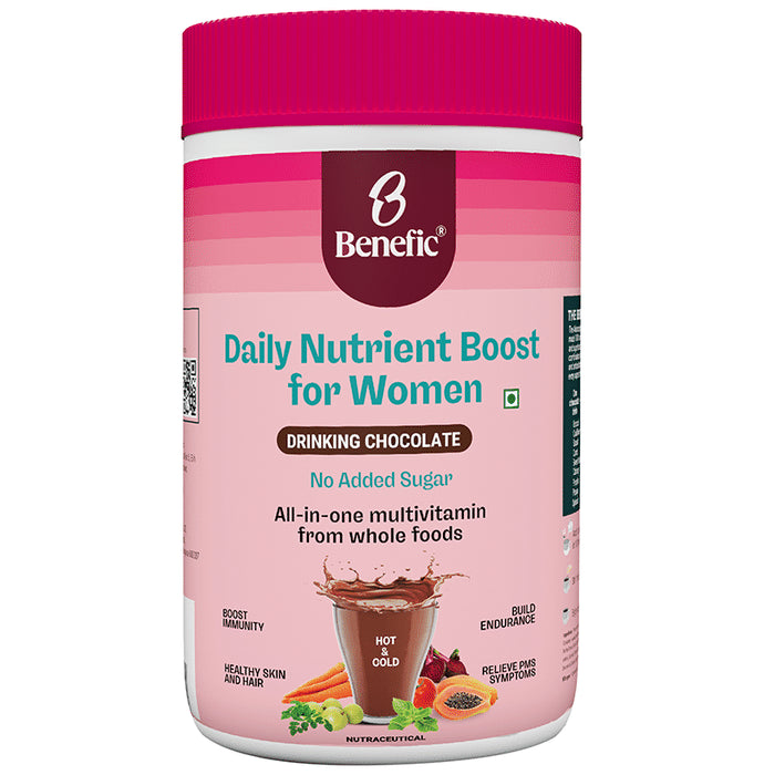 Benefic Daily Nutrient Boost Powder for Women Chocolate - Classic Derma