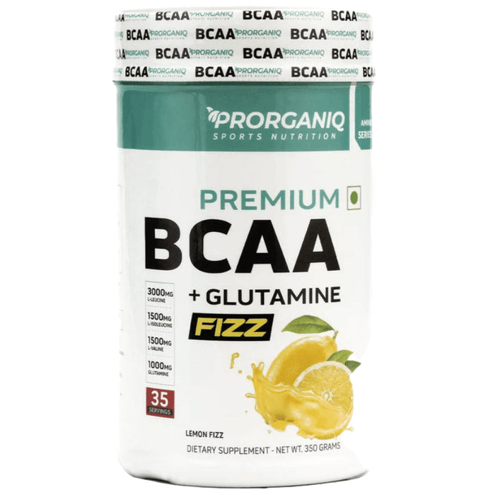 Prorganiq Premium BCAA +Glutamine Powder Lemon Fizz - Classic Derma