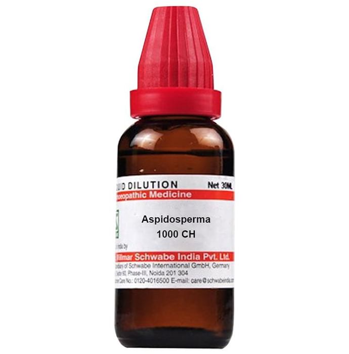 Dr Willmar Schwabe India Aspidosperma Dilution 1000 CH - Classic Derma