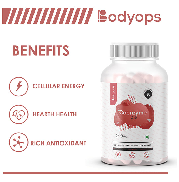 Bodyops Coenzyme Q10 200mg Vegetarian Capsule (60 Each)