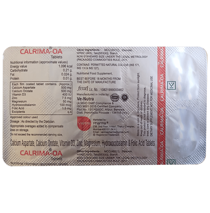 Calrima-OA Tablet