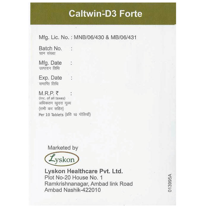 Caltwin-D3 Forte Tablet