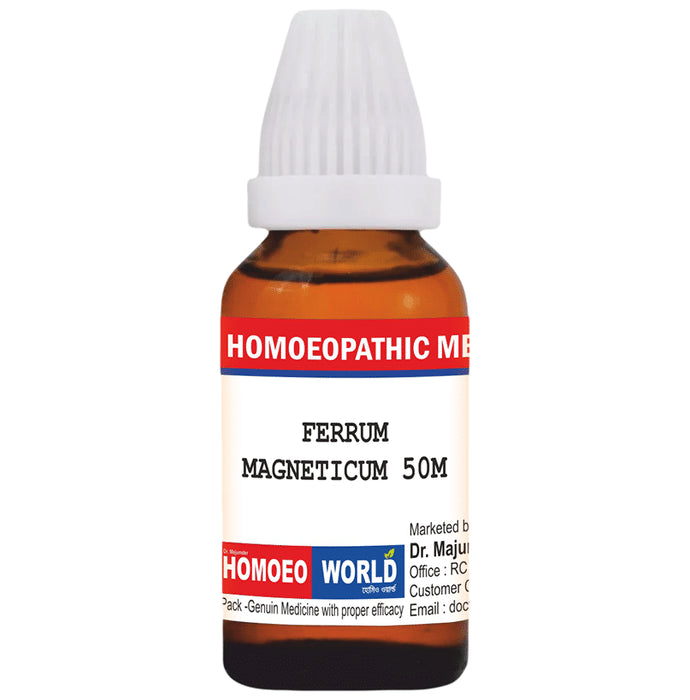 Dr. Majumder Homeo World Ferrum Magneticum Dilution(30ml Each) 50M - Classic Derma