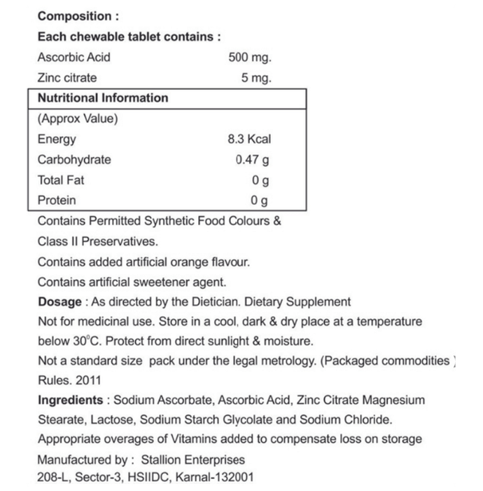Ceevit-CZ Chewable Tablet