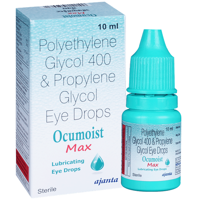 Ocumoist Max Polyethylene Glycol 400 & Propylene Glycol Lubricating Eye Drop | For Eye Care - Classic Derma
