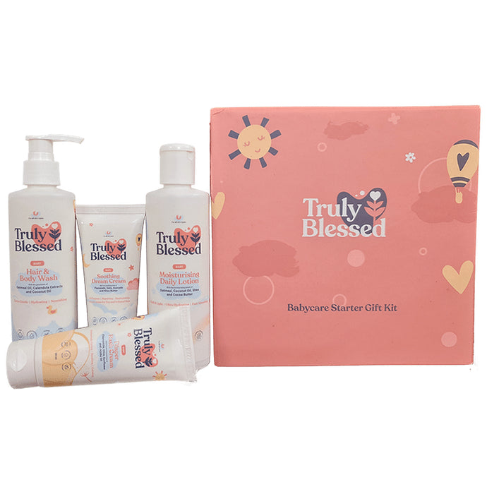 Truly Blessed Babycare Starter Gift Kit Peach - Classic Derma