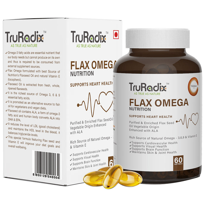 TruRadix Flax Omega Nutrition Softgel - Classic Derma