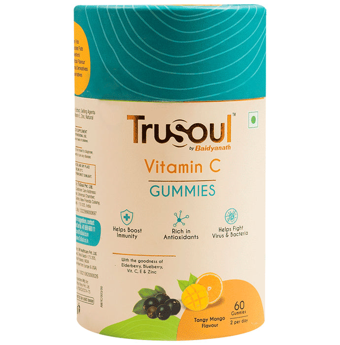 TruSoul by Baidyanath Vitamin C Gummy Tangy Mango - Classic Derma