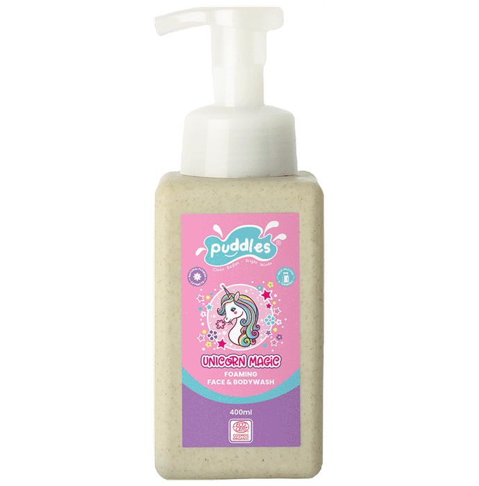 Puddles Unicorn Magic Foaming Face & Body Wash - Classic Derma