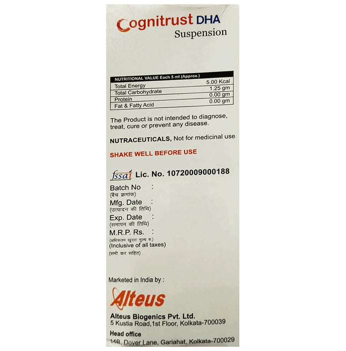Cognitrust DHA Mango Sugar Free