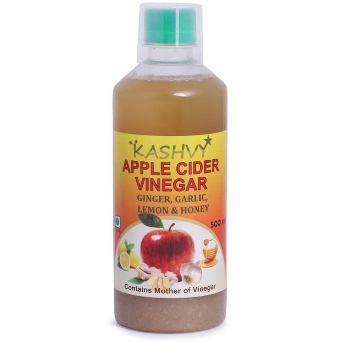 Kashvy Apple Cider Vinegar with Ginger, Galic, Lemon & Honey - Classic Derma