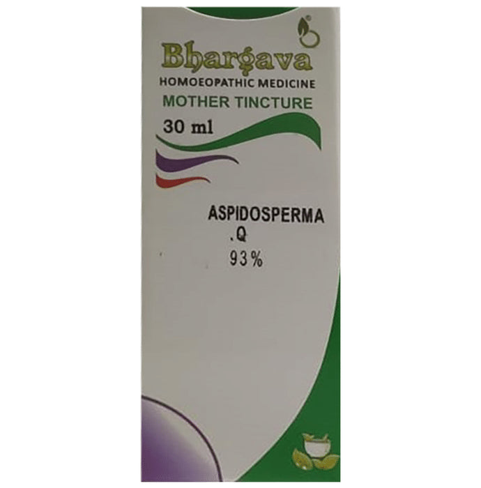 Bhargava Aspidosperma Q Mother Tincture - Classic Derma