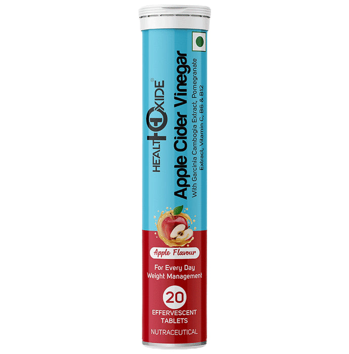 HealthOxide Apple Cider Vinegar Effervescent Tablet for Weight Loss Apple - Classic Derma