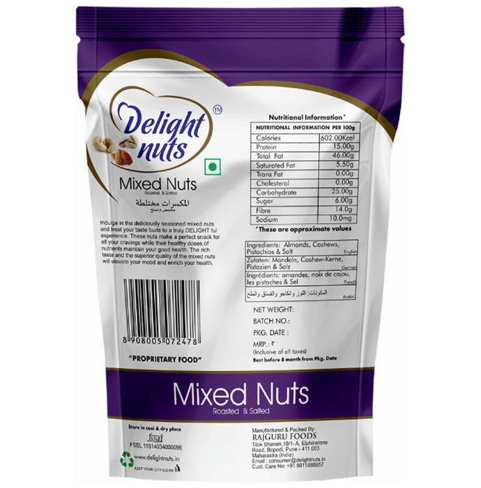 Delight Nuts Mixed Nuts Roasted & Salted | Premium Quality